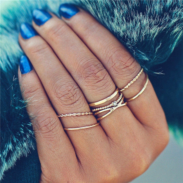 Moon Star Beads Ring For Women - Shopeasywear