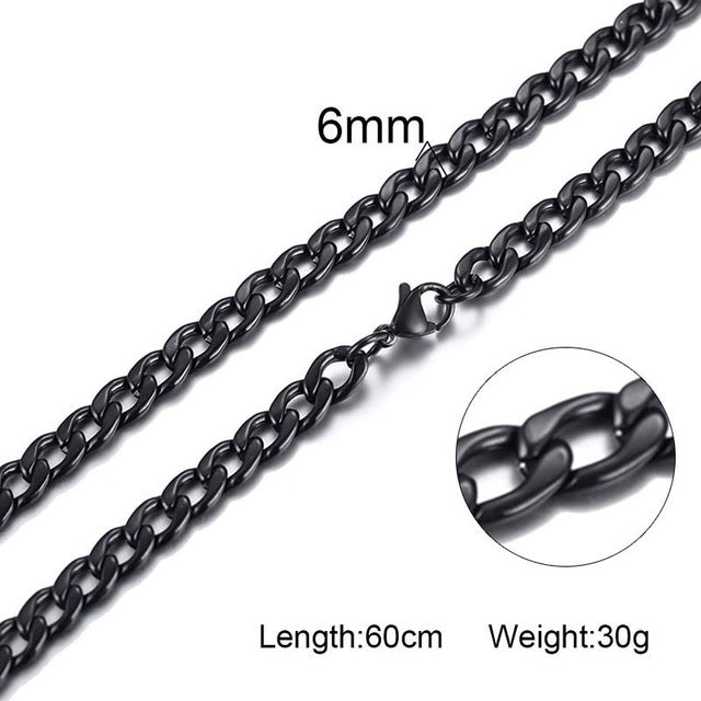 Silver Gold Color Solid Necklace - Shopeasywear