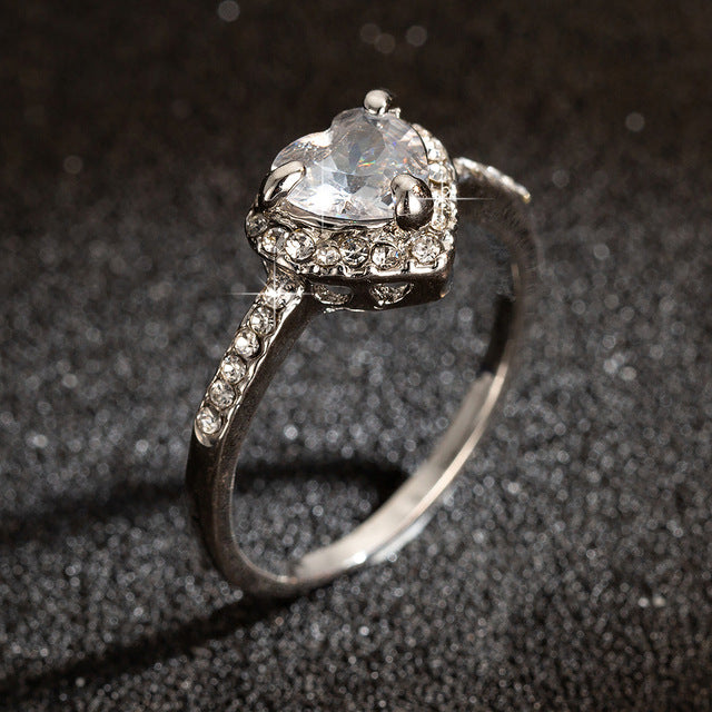 Heart Shaped  Wedding Rings For Women - Shopeasywear