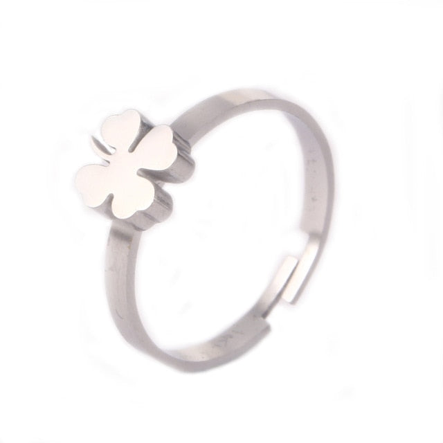 Clover Feather lightning Heart  Rings For Women - Shopeasywear