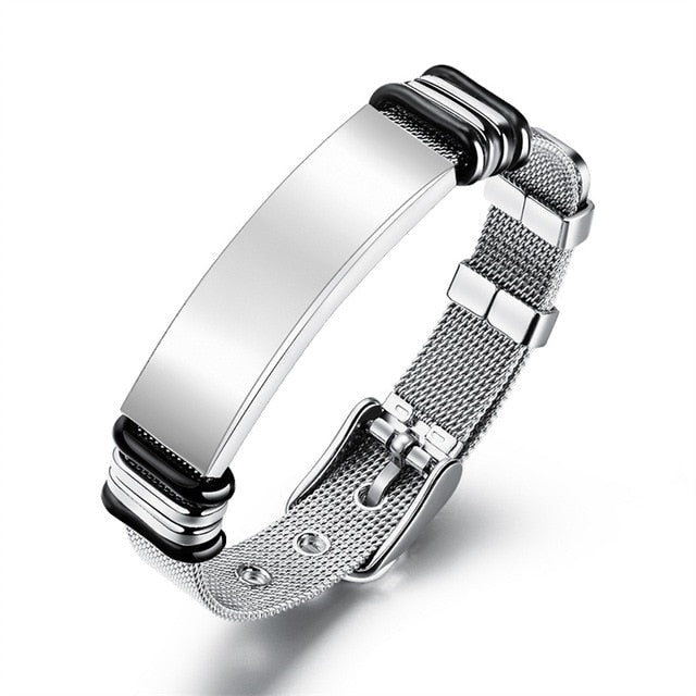 Customized Black Men Bracelet - Shopeasywear