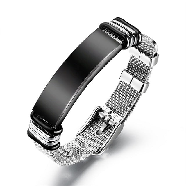 Customized Black Men Bracelet - Shopeasywear