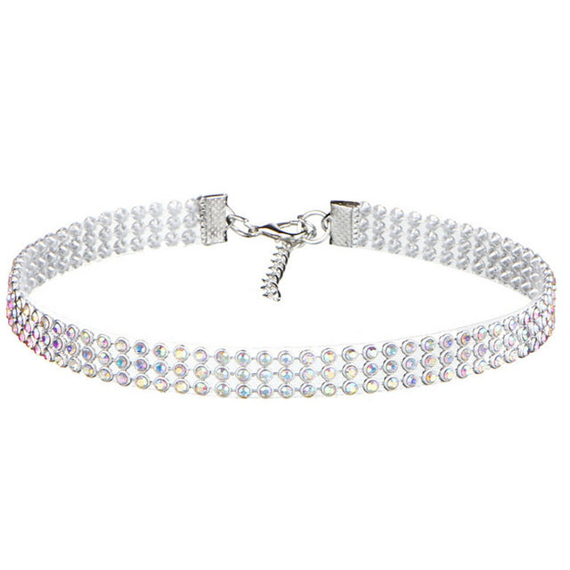 NEW Crystal Rhinestone Choker Necklace - Shopeasywear