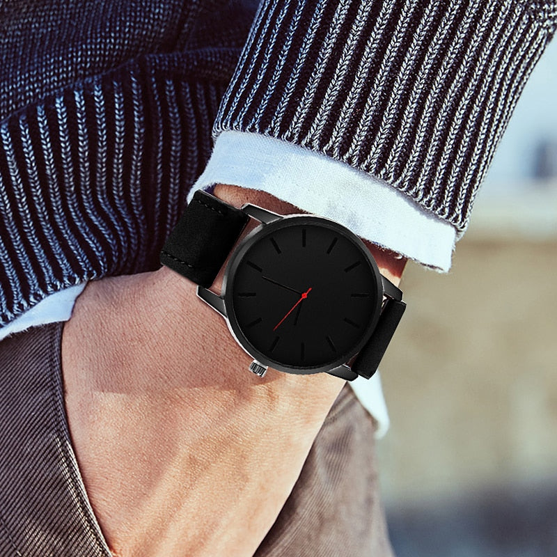 Fashion Leather Quartz Watch - Shopeasywear