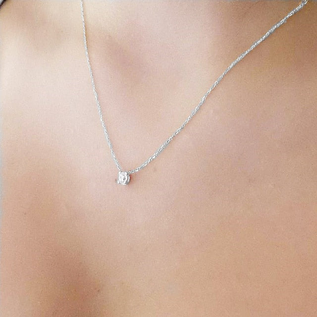 Transparent thin Line Simple choker Necklace - Shopeasywear