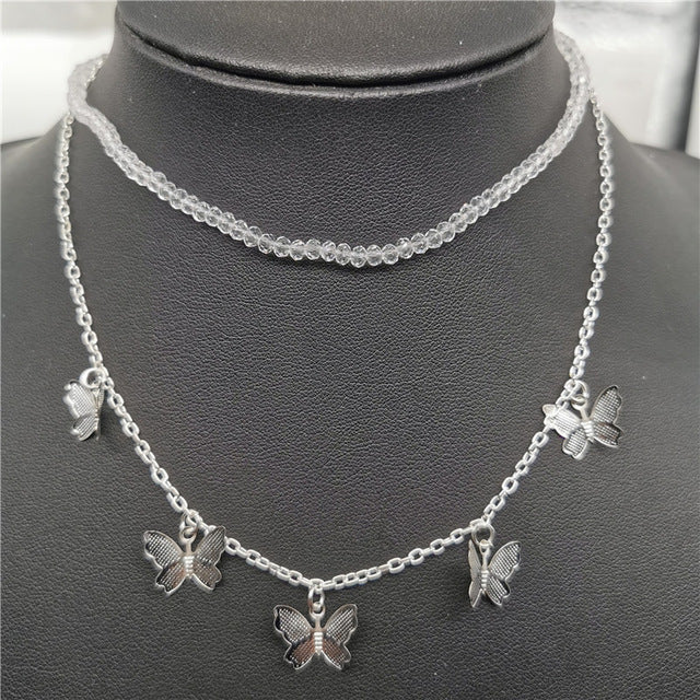 Cute Butterfly Choker Necklace For Women - Shopeasywear