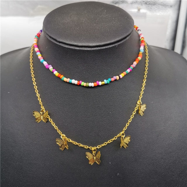 Cute Butterfly Choker Necklace For Women - Shopeasywear