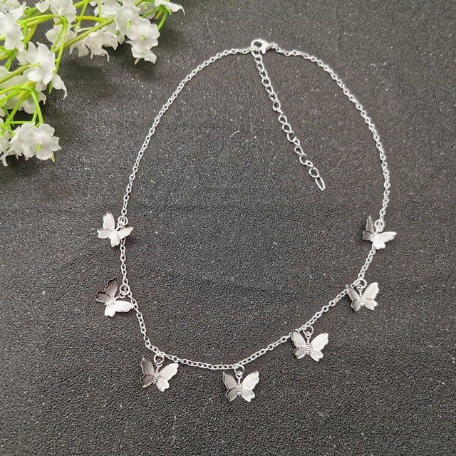 Cute Butterfly Choker Necklace For Women - Shopeasywear