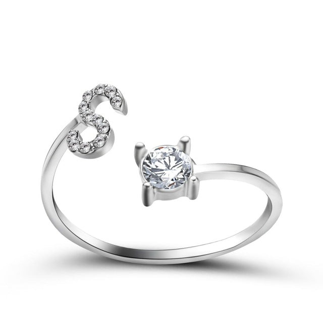 26 Initial Letter Ring - Shopeasywear