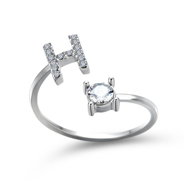 26 Initial Letter Ring - Shopeasywear