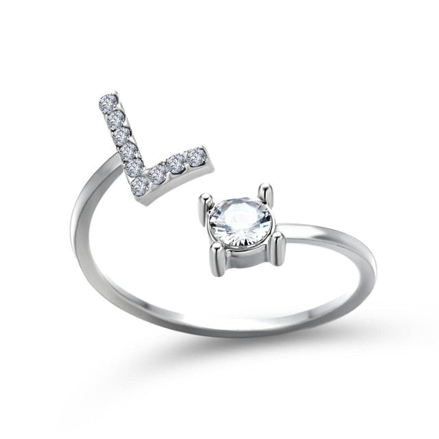 26 Initial Letter Ring - Shopeasywear