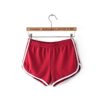 Stretch Waist Casual Shorts For Woman