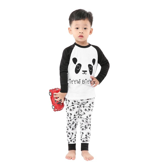 New Baby Girls Long Sleeve Cotton Pajamas