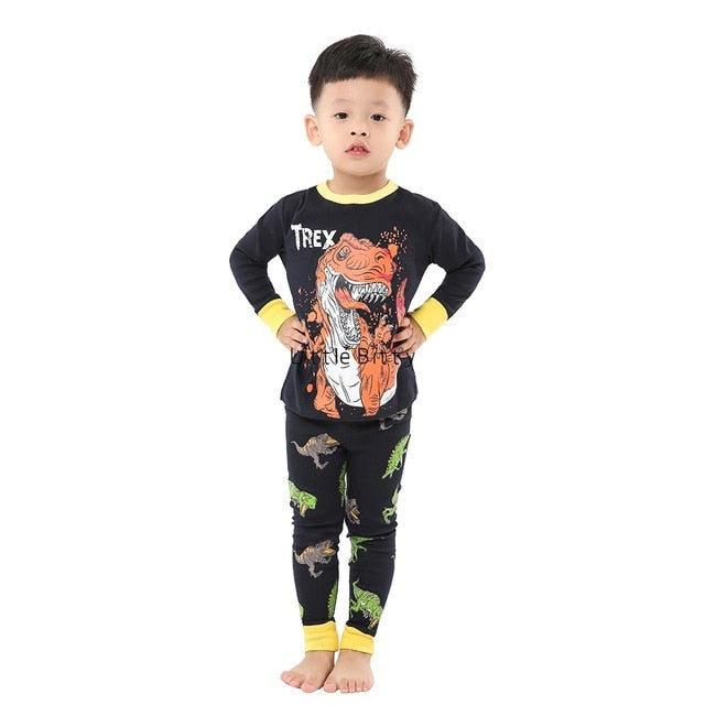 New Baby Girls Long Sleeve Cotton Pajamas