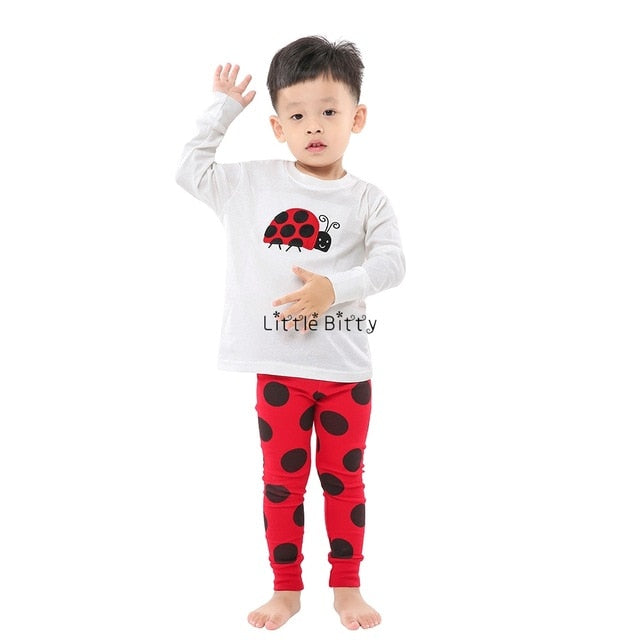 New Baby Girls Long Sleeve Cotton Pajamas