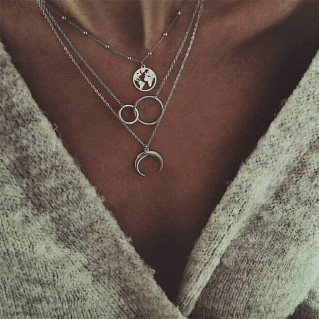 Crystal Heart Choker Necklace For Women