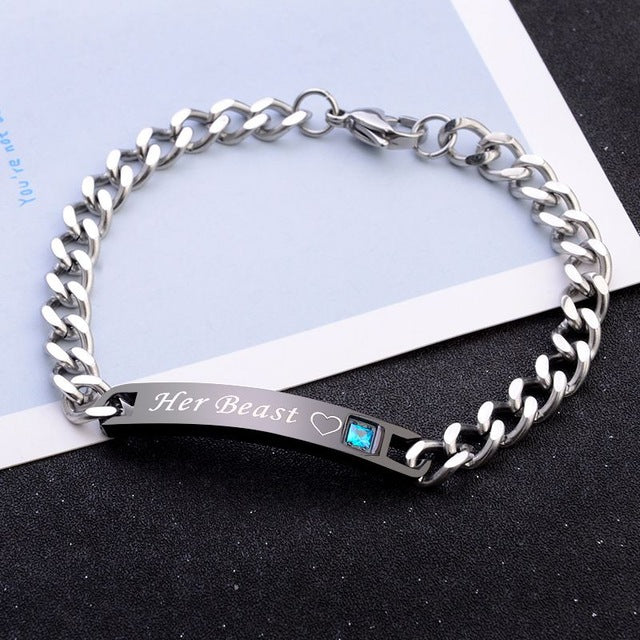 Women Silver Rose Gold Bracelet
