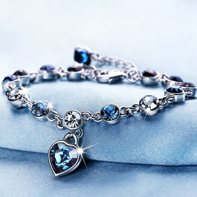 Women Silver Rose Gold Bracelet