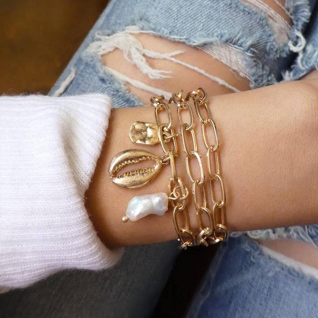 Metal Bracelet Set for Women