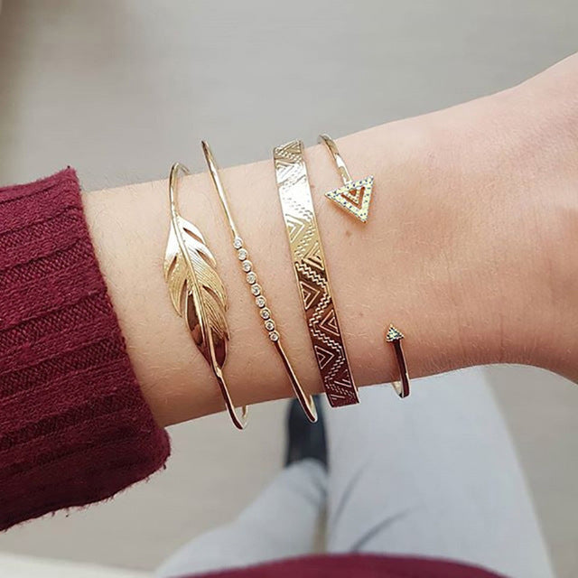 Metal Bracelet Set for Women