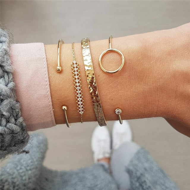 Metal Bracelet Set for Women