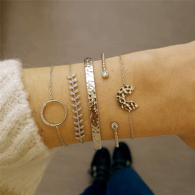 Metal Bracelet Set for Women