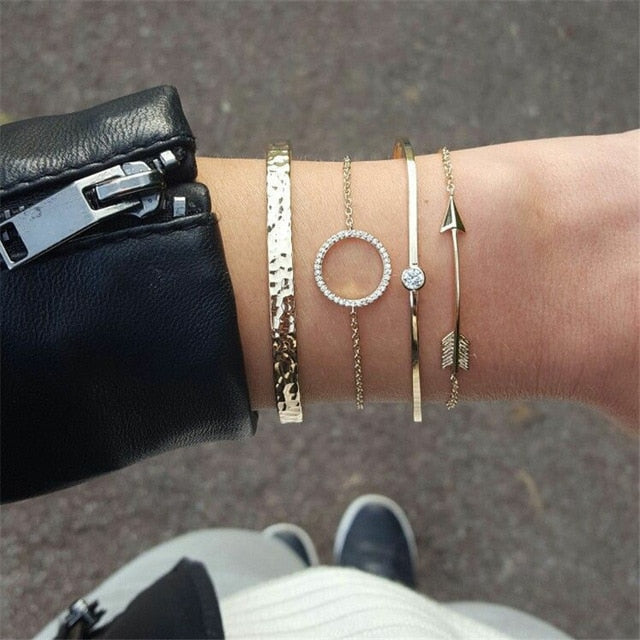 Metal Bracelet Set for Women