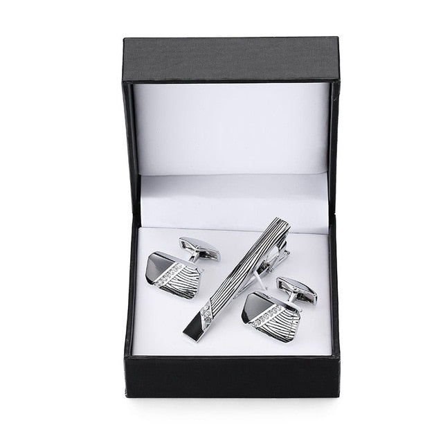 Sax Boat Anchor Luxurious Crystal Tie Clip - Shopeasywear