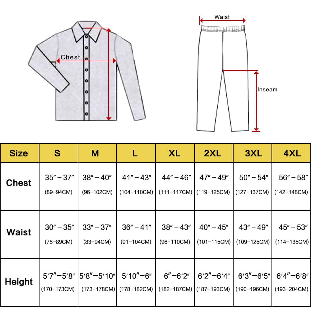 New Men's Silk Satin Pajamas Set