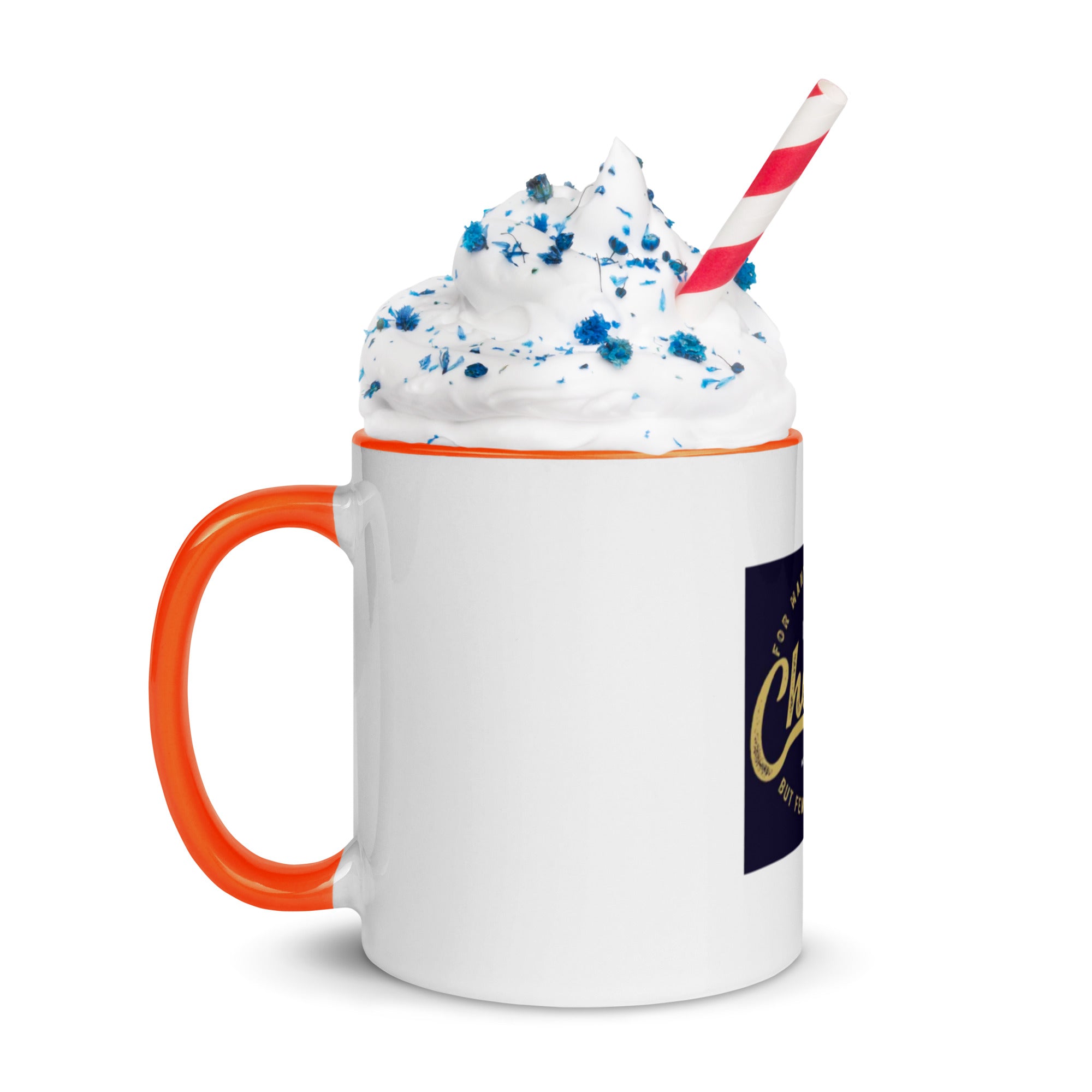 Custom Religious Coffee Mug with Color yellow gold  Inside