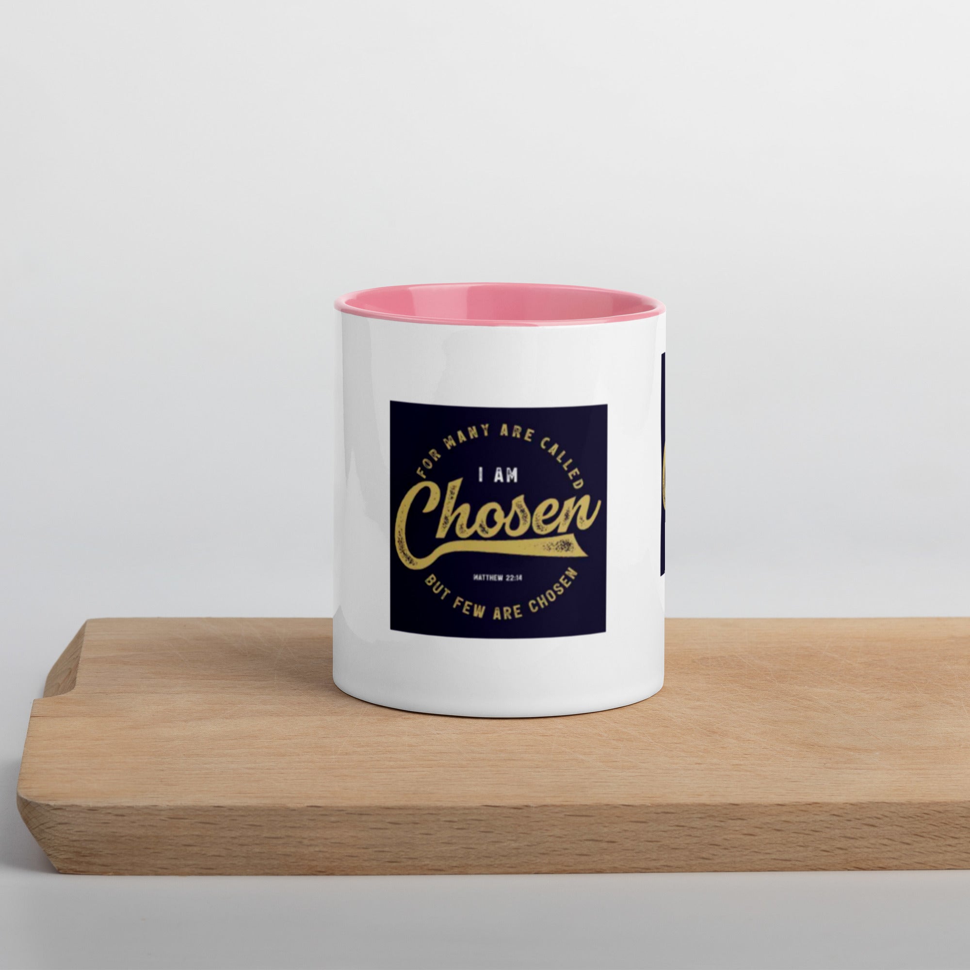Custom Religious Coffee Mug with Color yellow gold  Inside