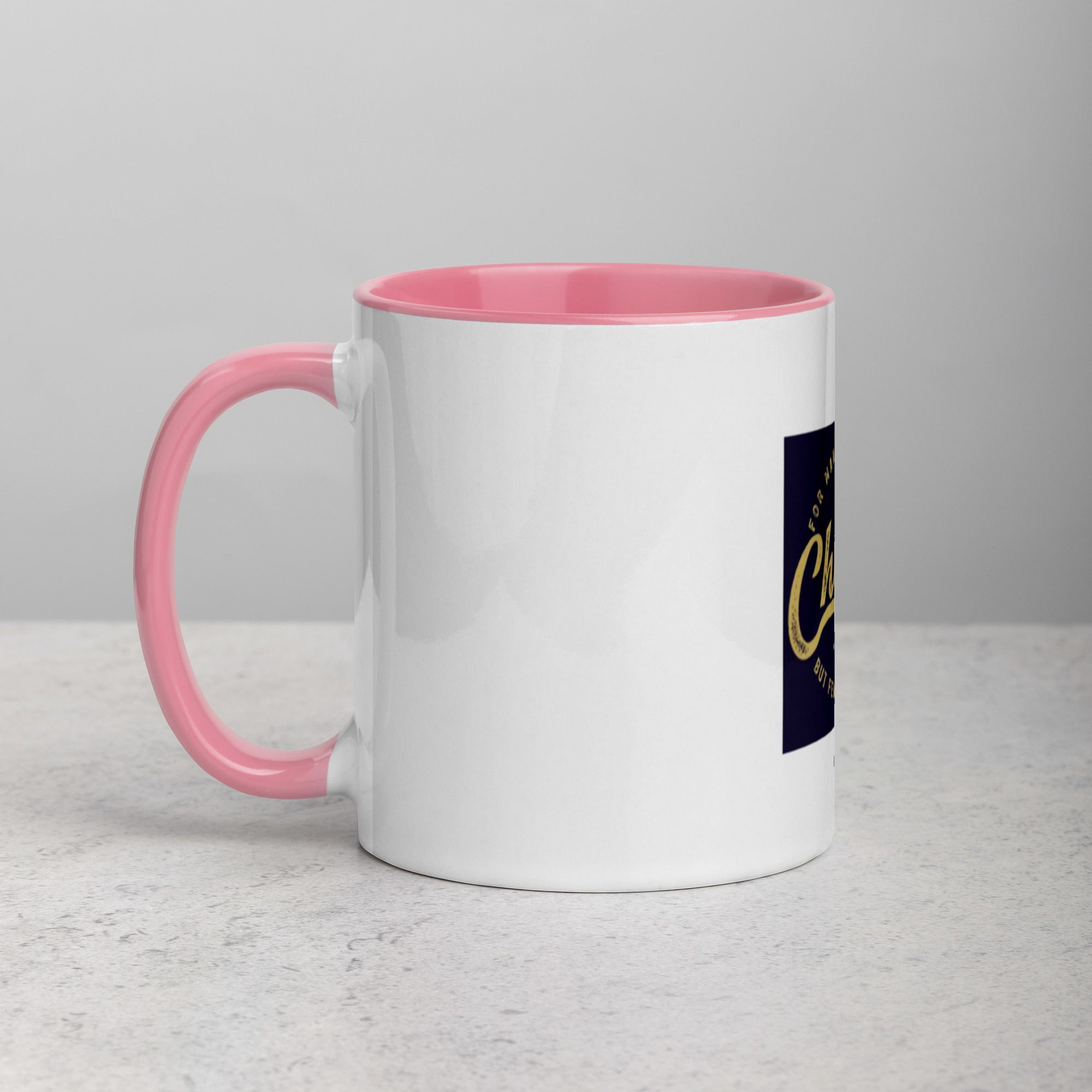Custom Religious Coffee Mug with Color yellow gold  Inside