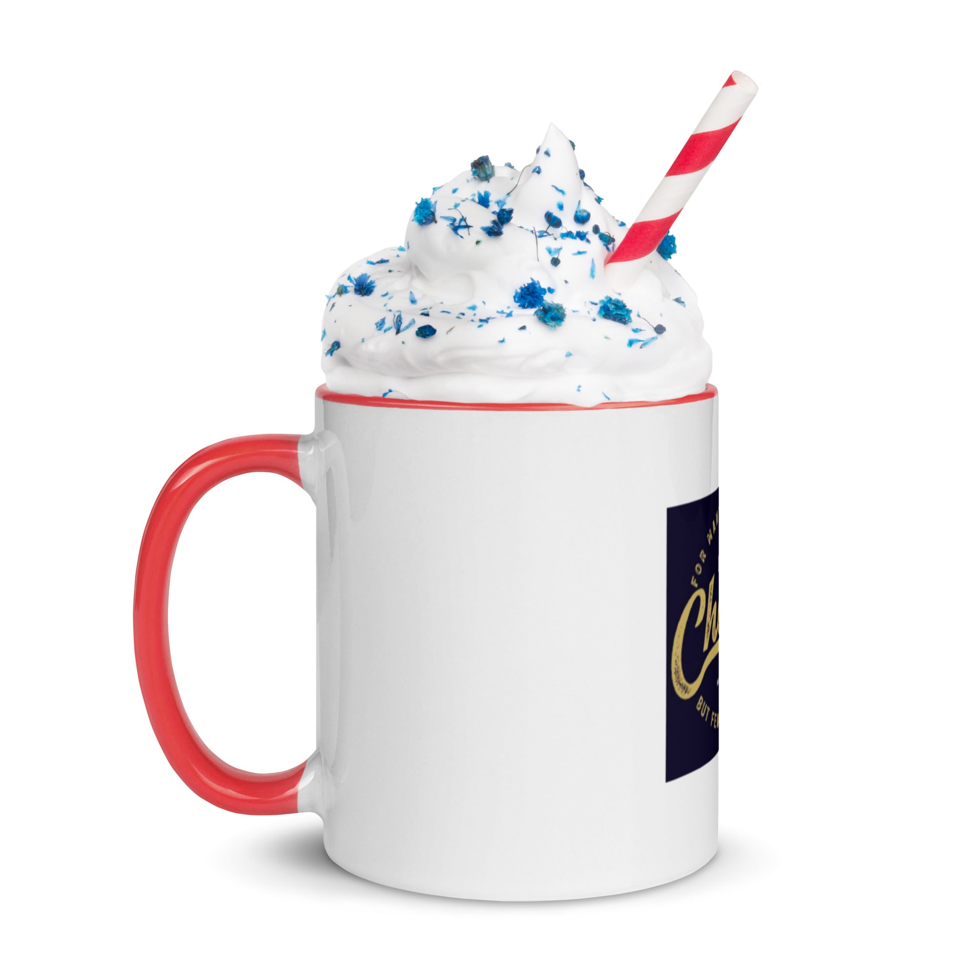 Custom Religious Coffee Mug with Color yellow gold  Inside
